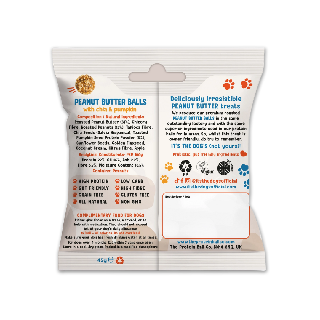 Peanut Butter Balls Dog Treats