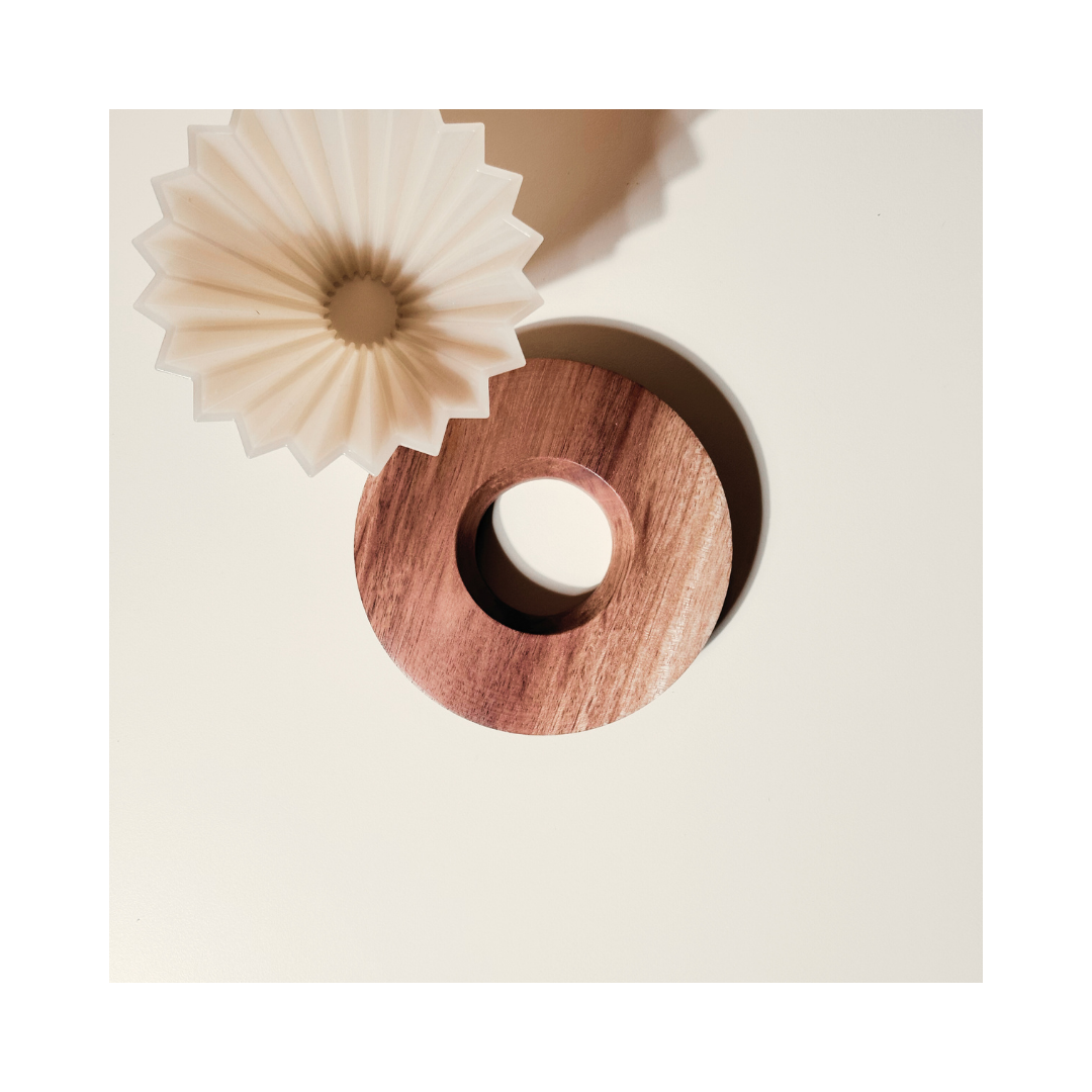 Origami Air S Dripper with Walnut Base