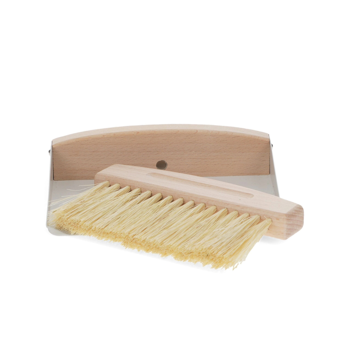 Wooden Table Brush and Pan Set
