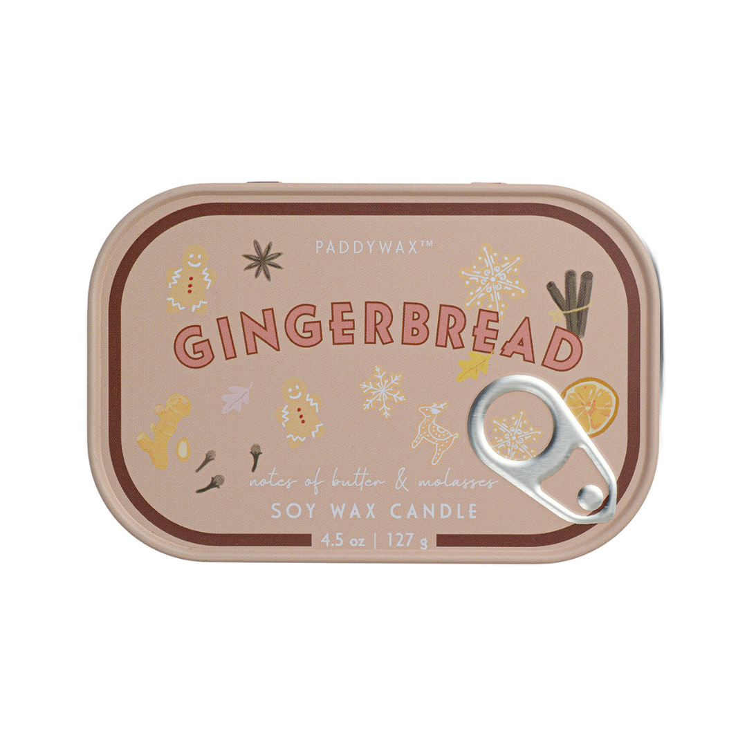 Gingerbread Soy Tin Candle