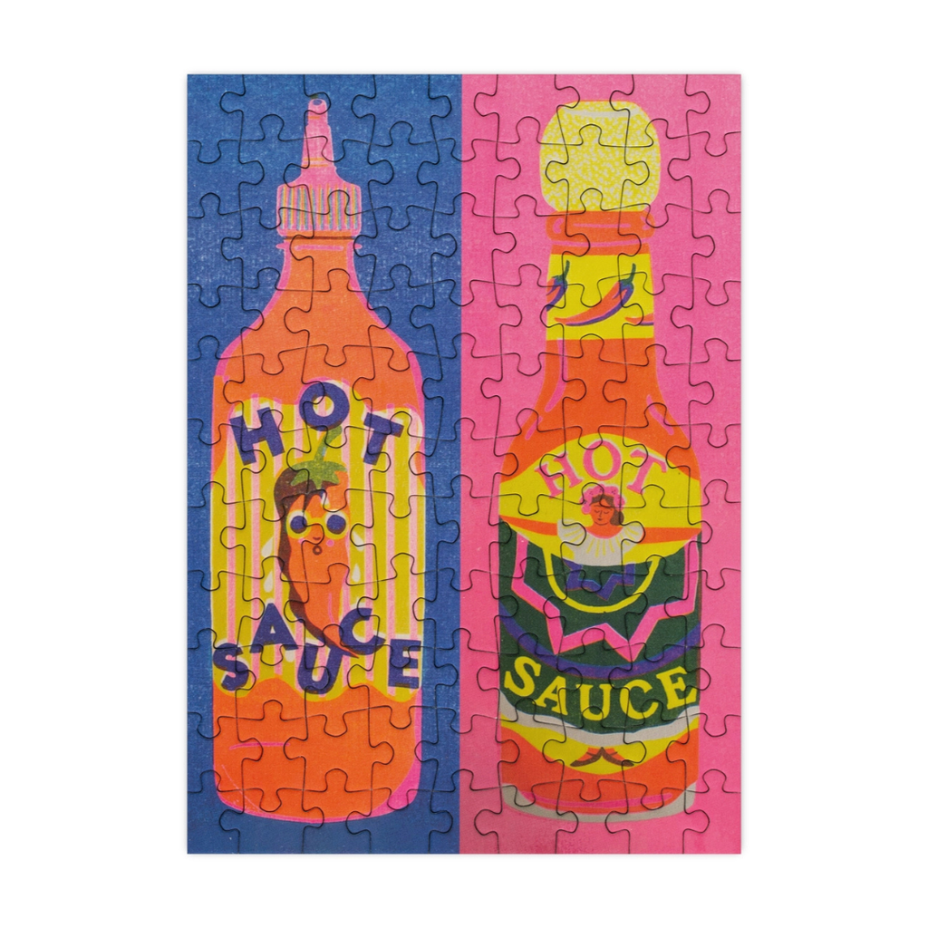 99 Piece Mini Jigsaw Puzzle Hot Sauce