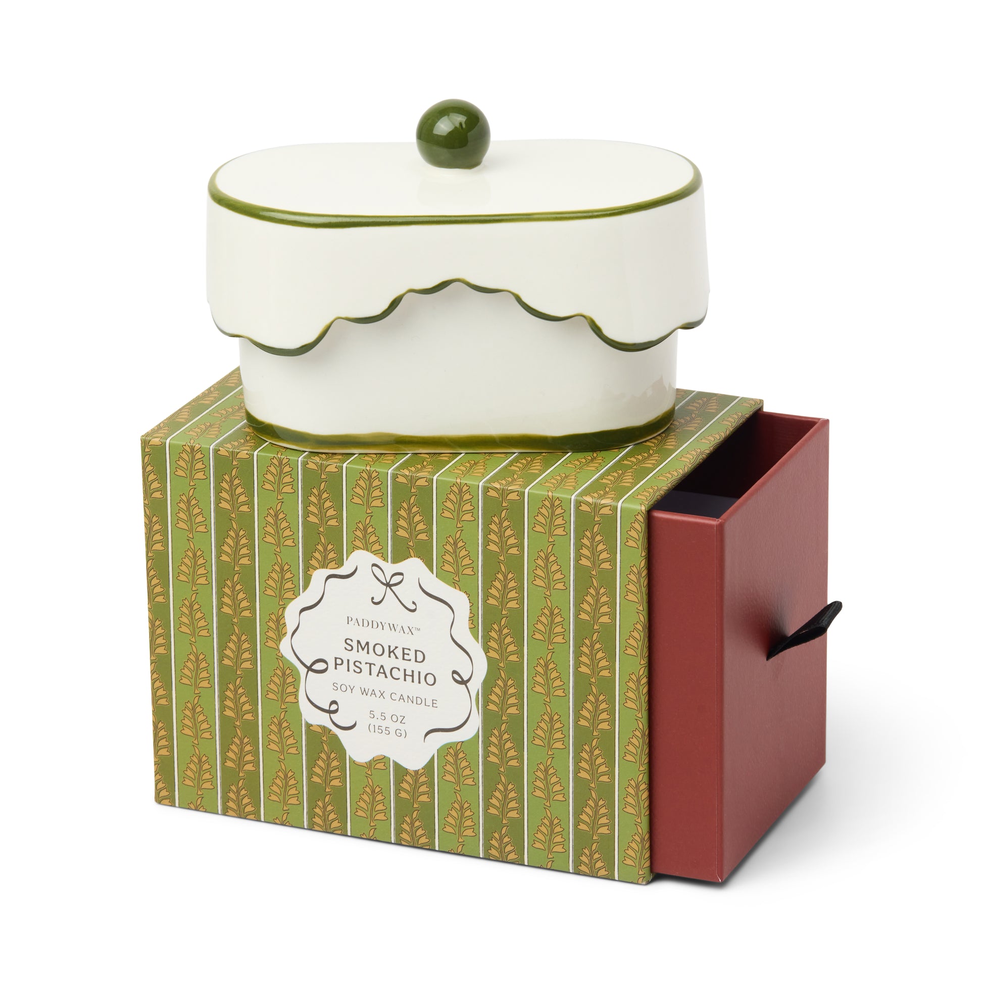 Smoked Pistachio Ceramic Candle