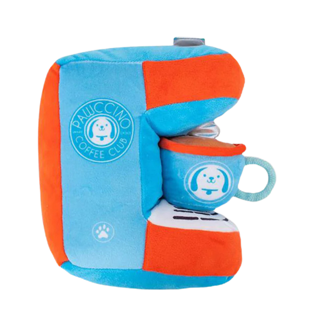 Dog Coffee Machine Toy Blue/Red